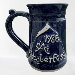 DAI Oktoberfest 1986 Stein Dayton Art Institute Ohio Chuck Healy Studio Pottery